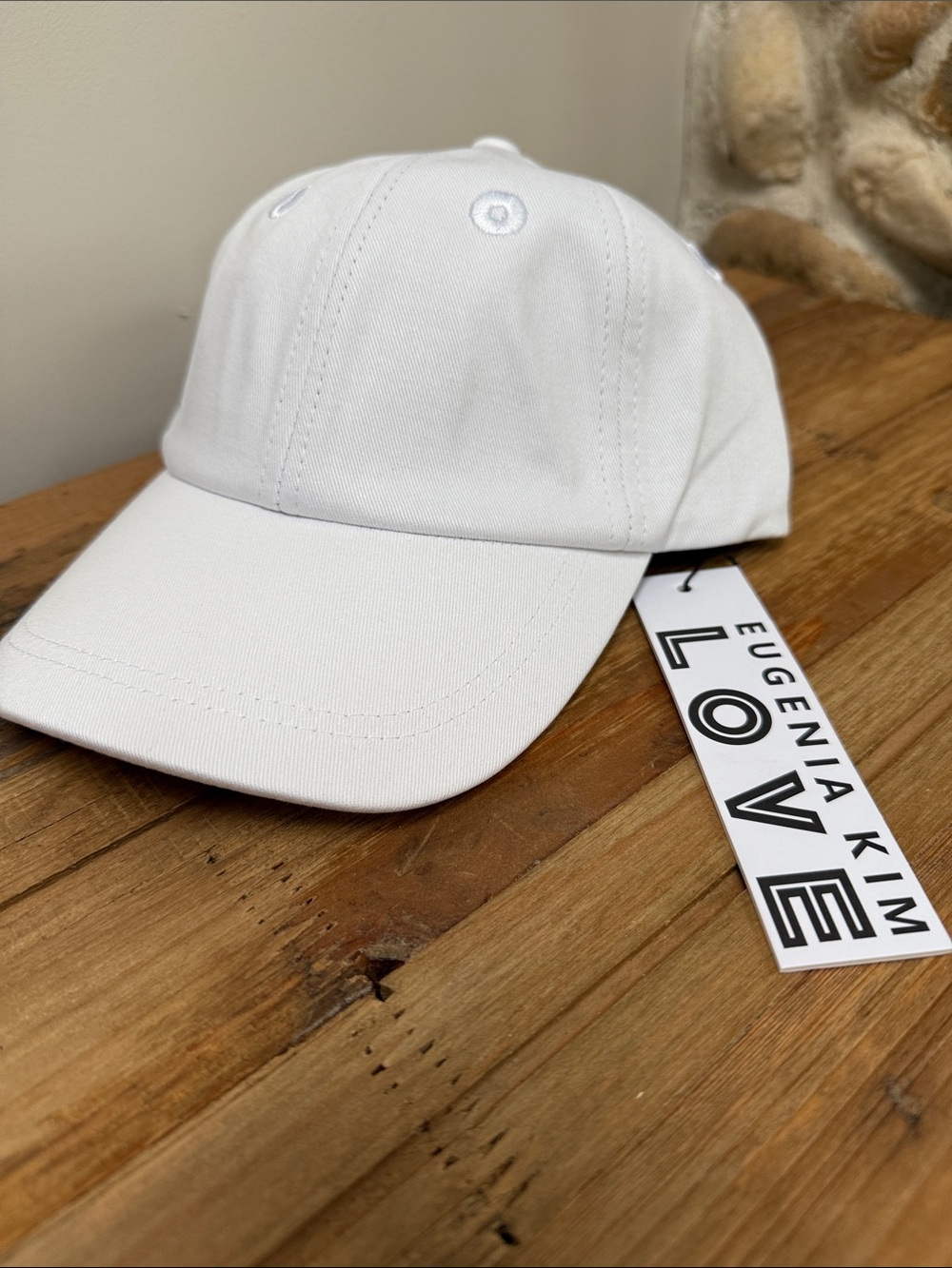 🎾 Eugenia Kim White Lo Courtside Cap